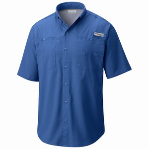 Columbia PFG Tamiami™ II Shortärmad Skjorta Herr Blå (HPVTJ2510)